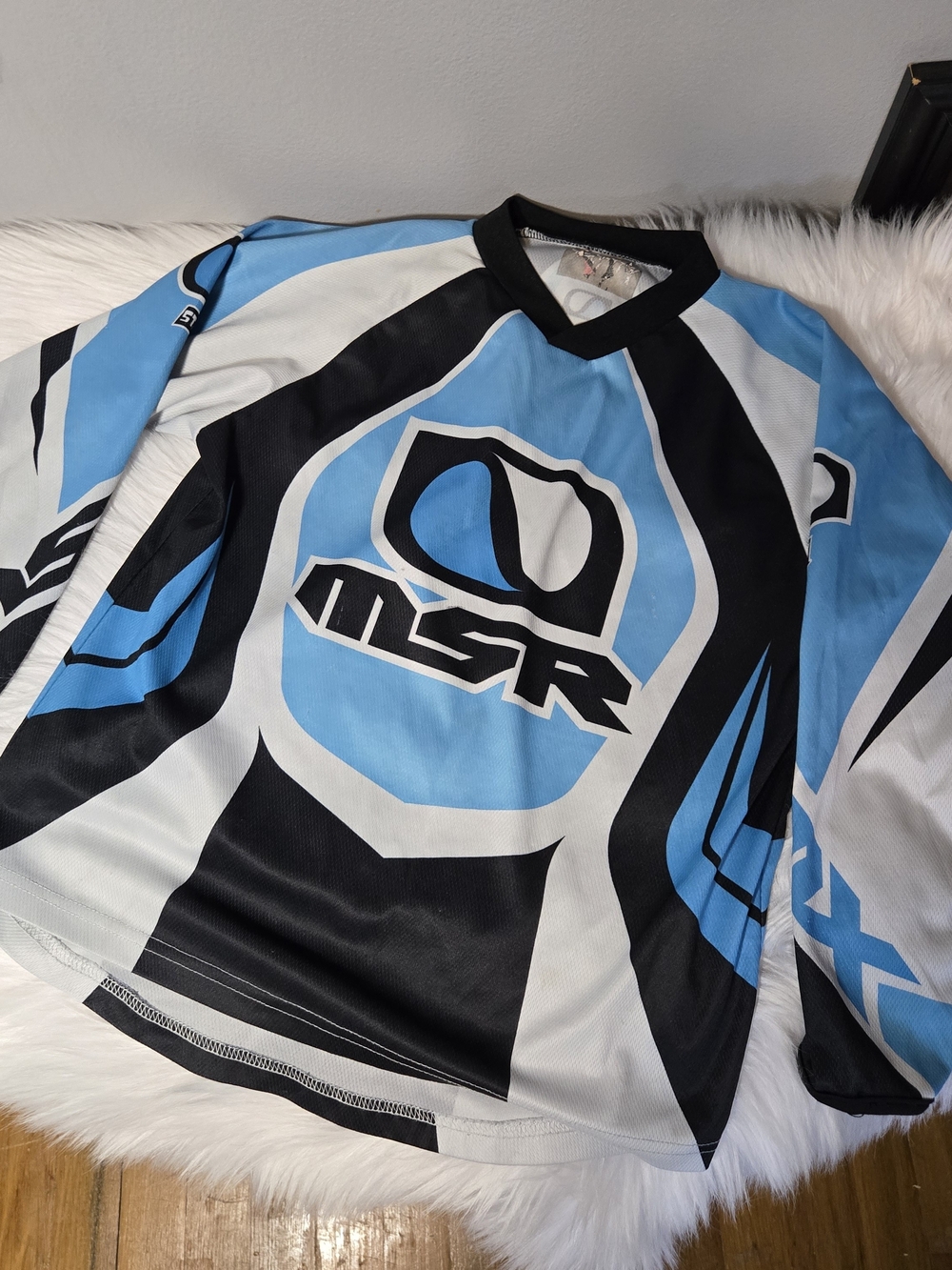 MSR Youth Long-Sleeve Racing Jersey in Blue and Black